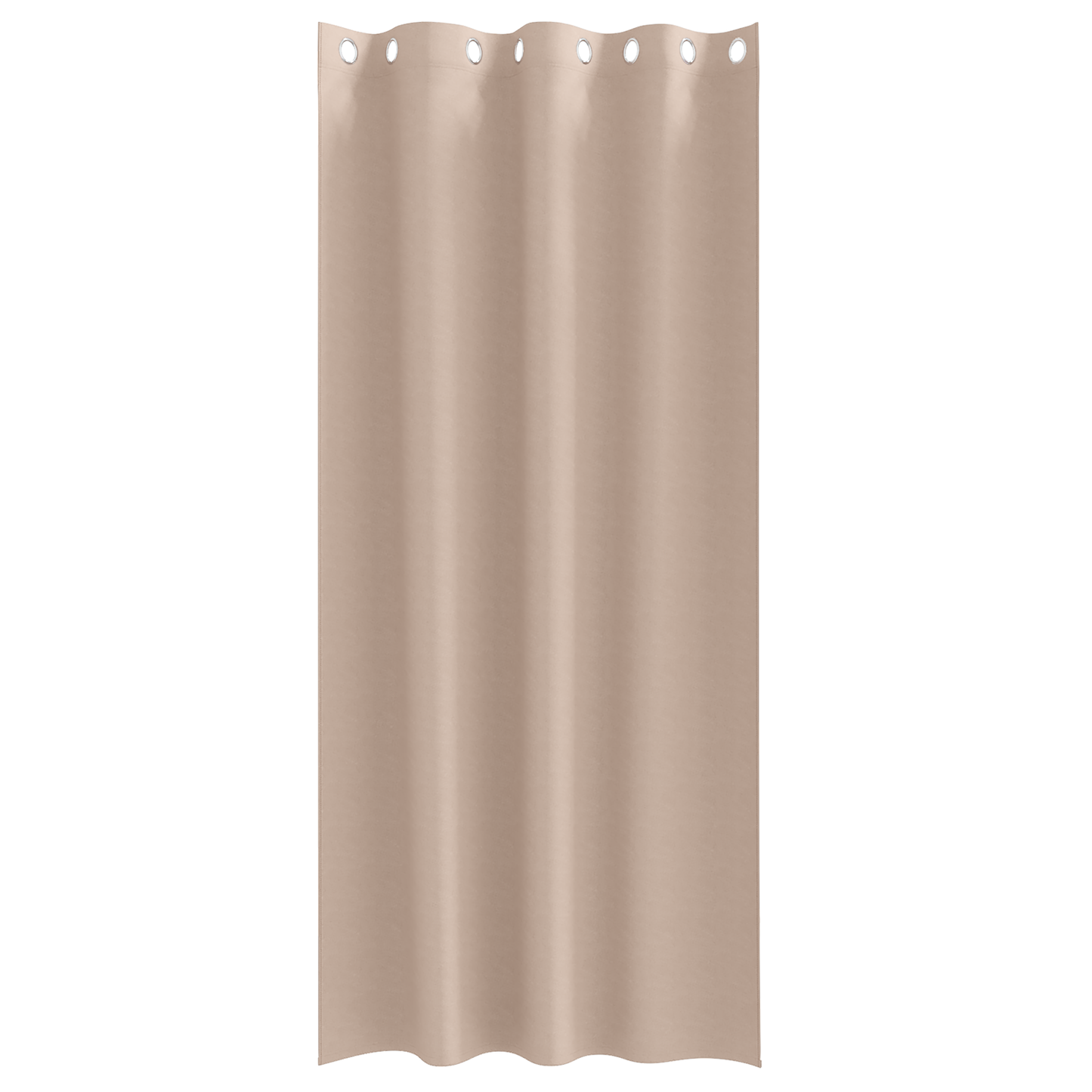 Mørkleggende Gardiner med Ringer 2 pcs Gråbrun 245 x 140 cm