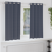 Mørkleggende Gardiner med Ringer 2 pcs Antrasitt 175 x 140 cm