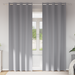 Mørkleggende Gardiner med Ringer 2 pcs Lysegrå 245 x 140 cm