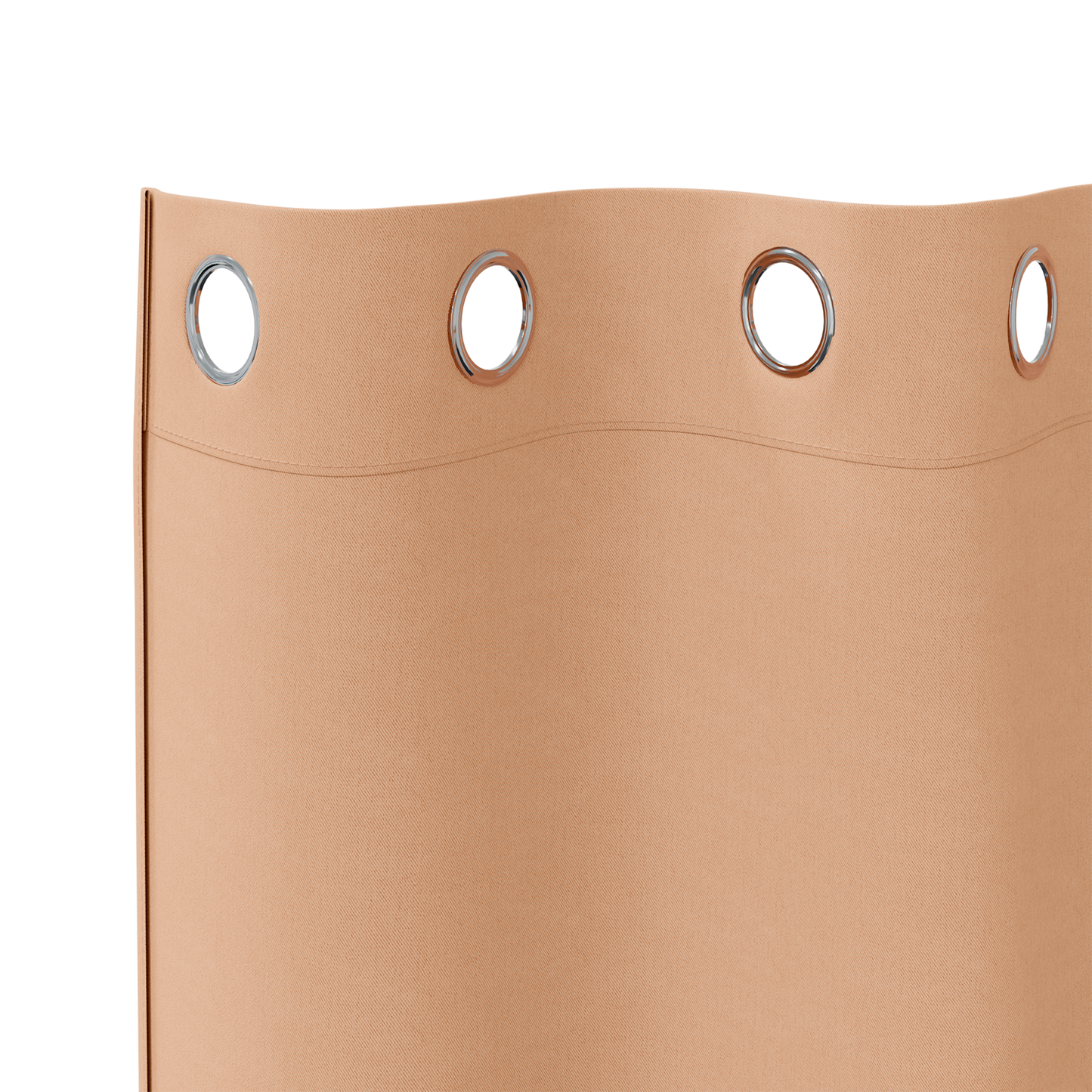 Mørkleggende Gardiner med Ringer 2 pcs Lys Brun 225 x 140 cm