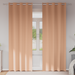 Mørkleggende Gardiner med Ringer 2 pcs Lys Brun 225 x 140 cm
