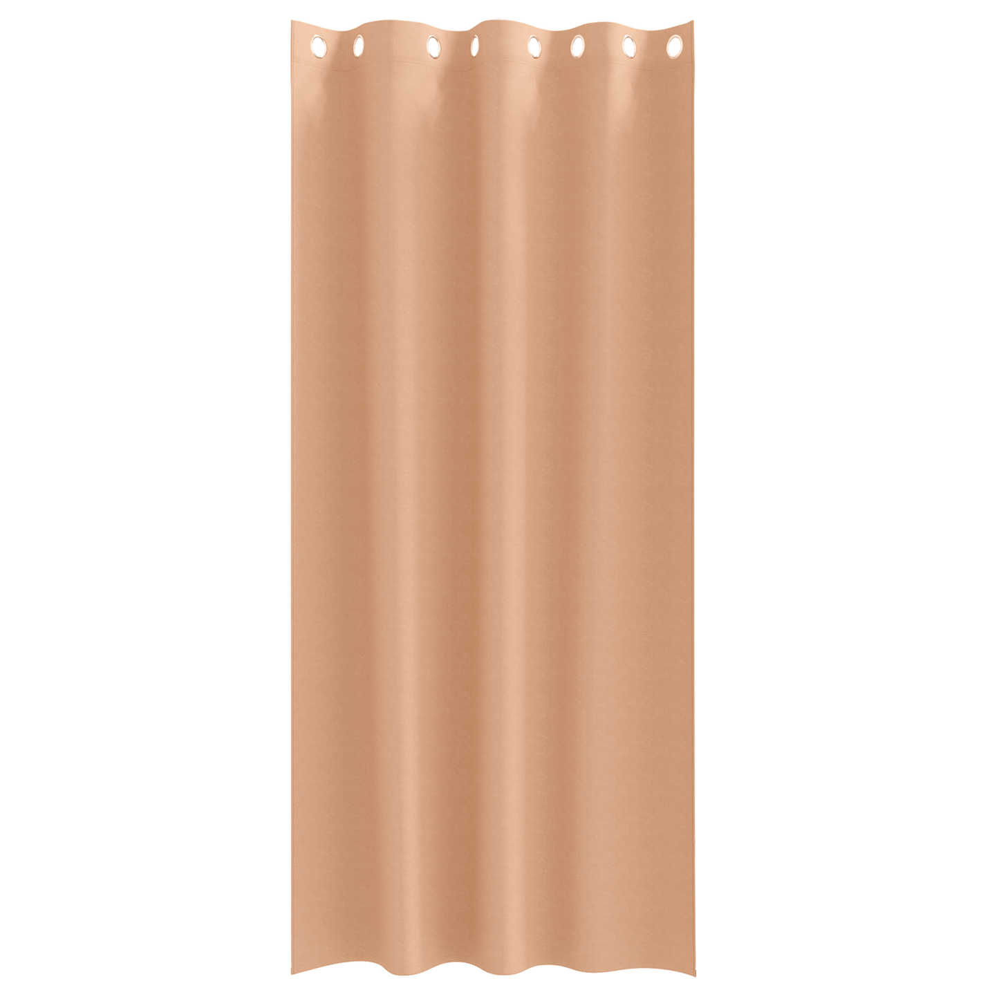 Mørkleggende Gardiner med Ringer 2 pcs Lys Brun 260 x 140 cm