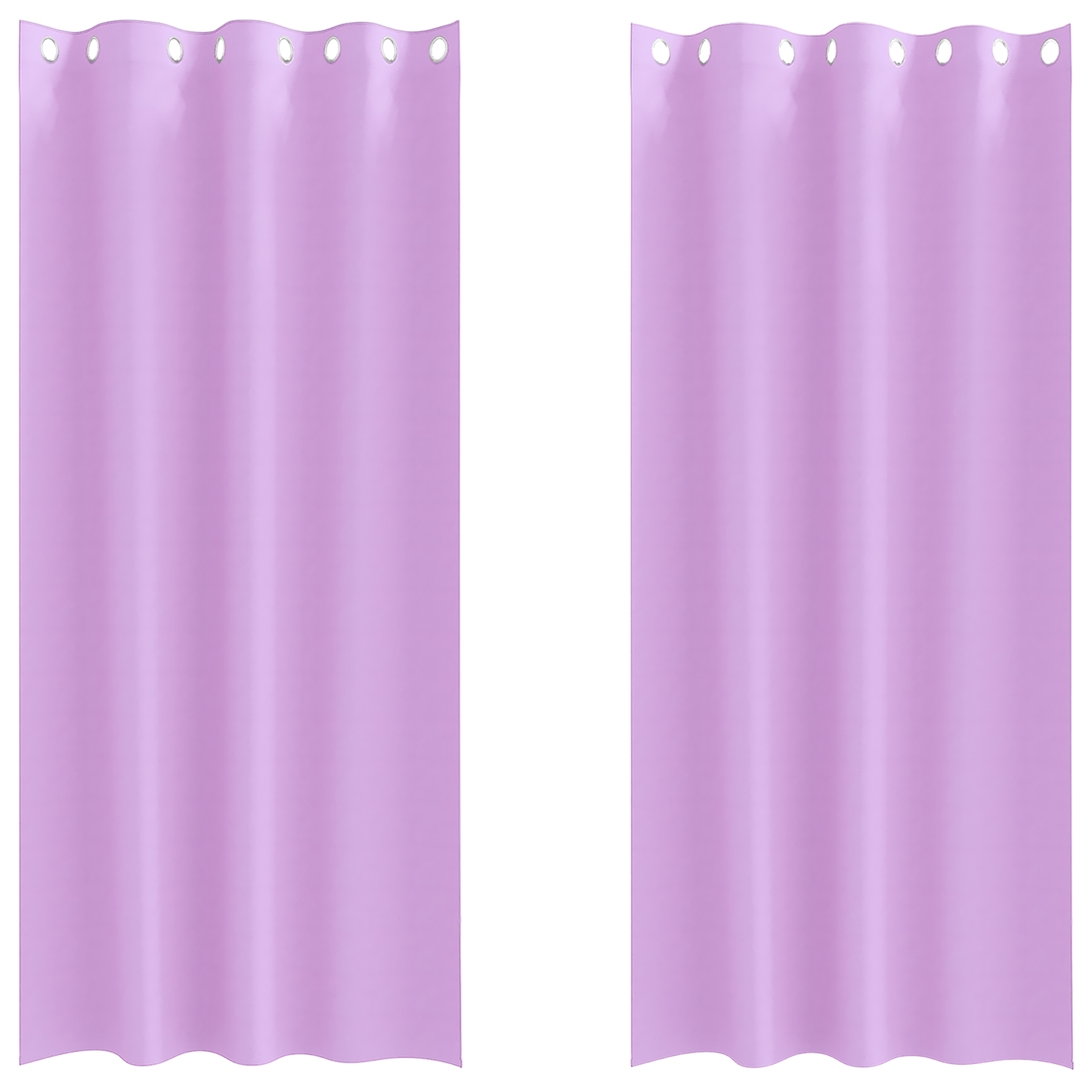 Mørkleggende Gardiner med Ringer 2 pcs Lilla 260 x 140 cm
