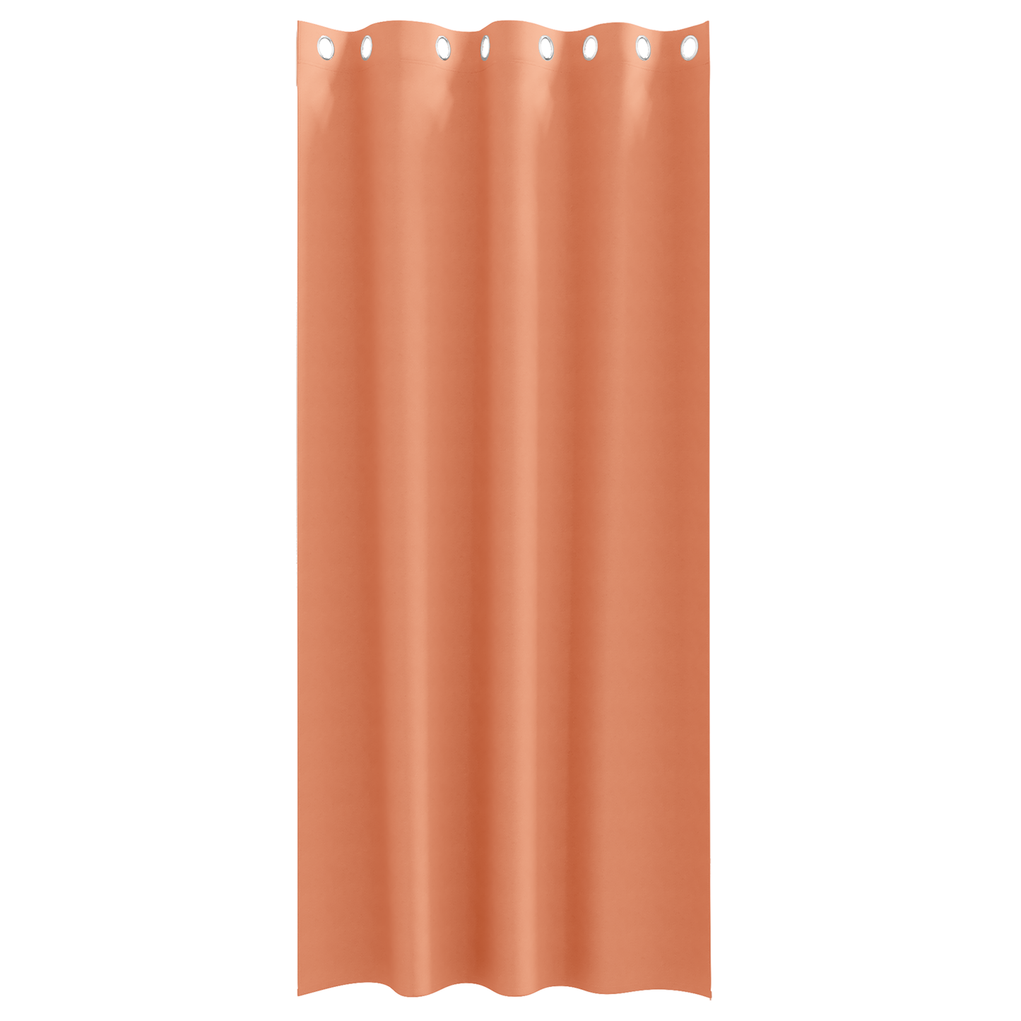 Mørkleggende Gardiner med Ringer 2 pcs Terrakotta 260 x 140 cm