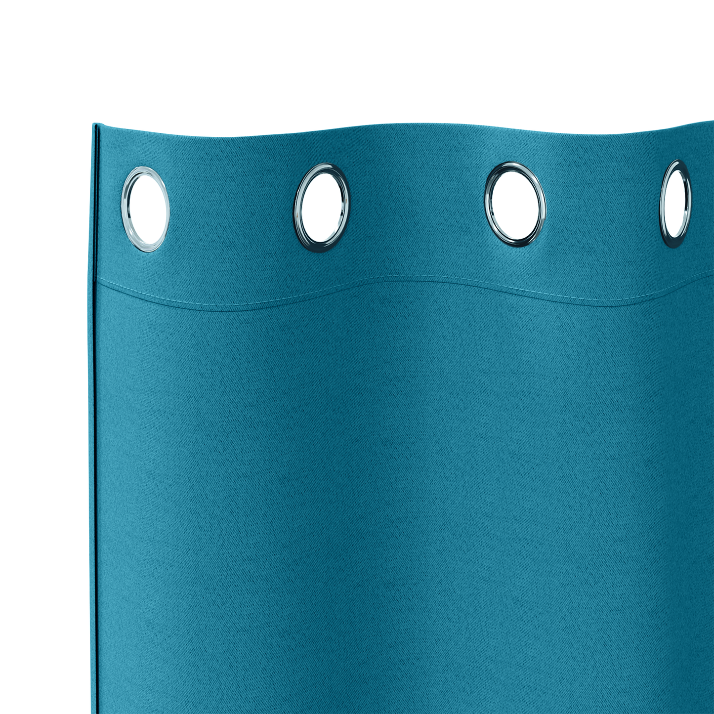 Mørkleggende Gardiner med Ringer 2 pcs Turkis 245 x 140 cm