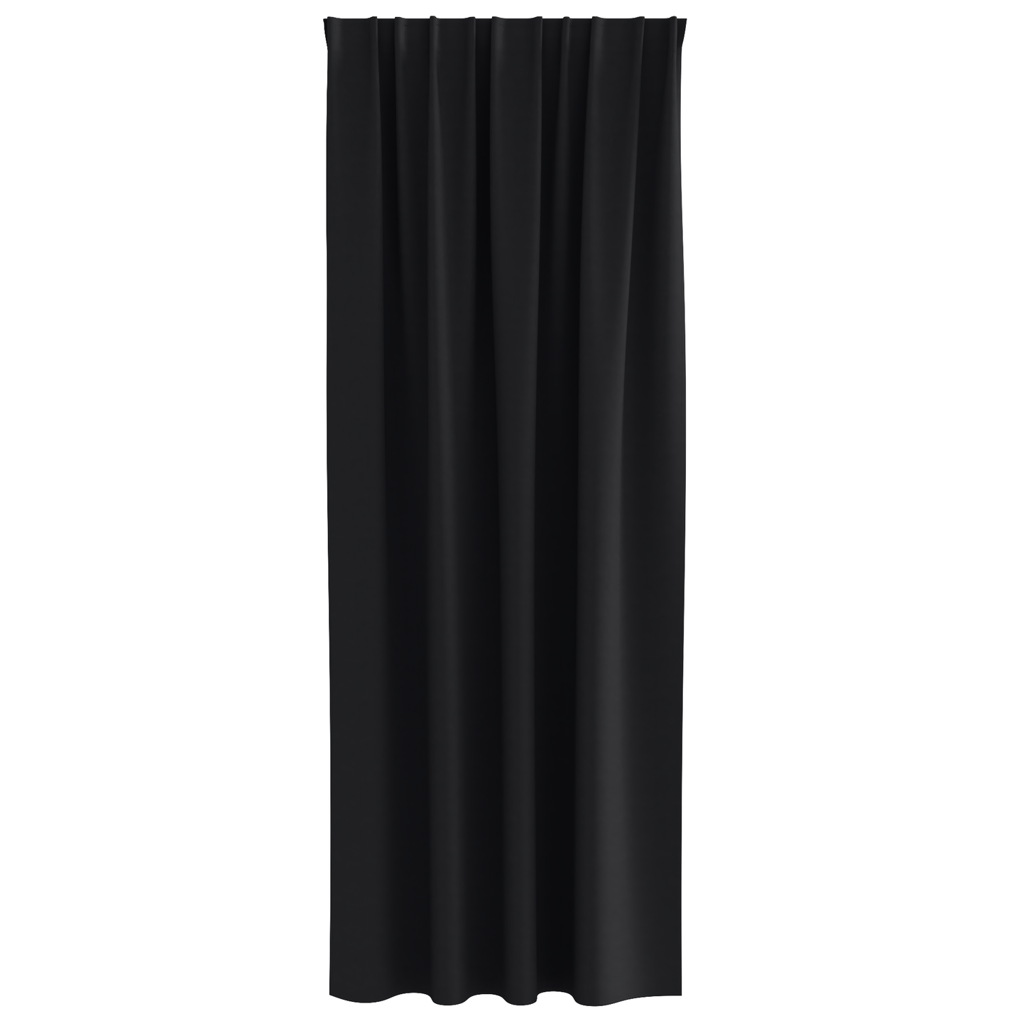 Mørkleggende Gardiner med Ringer 2 pcs Svart 245 x 140 cm