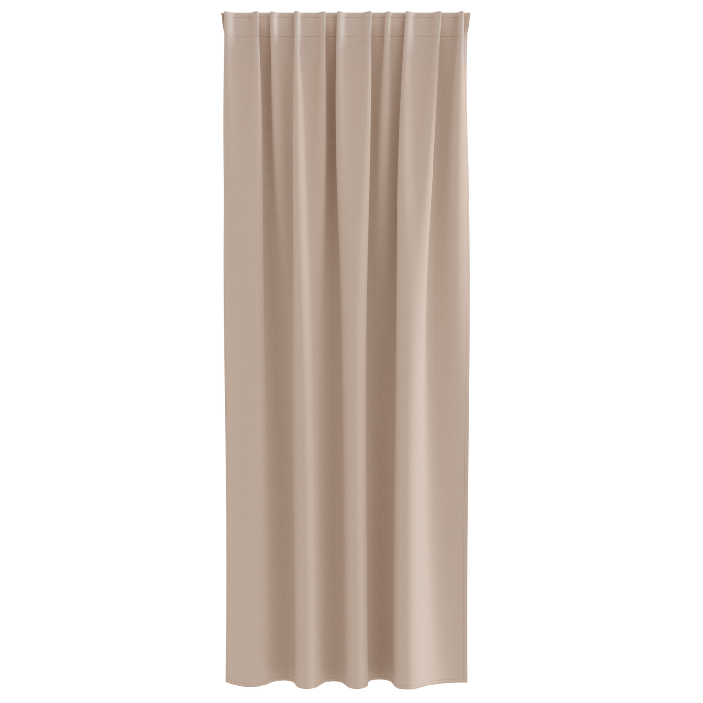 Mørkleggende Gardiner med Ringer 2 pcs Gråbrun 225 x 140 cm