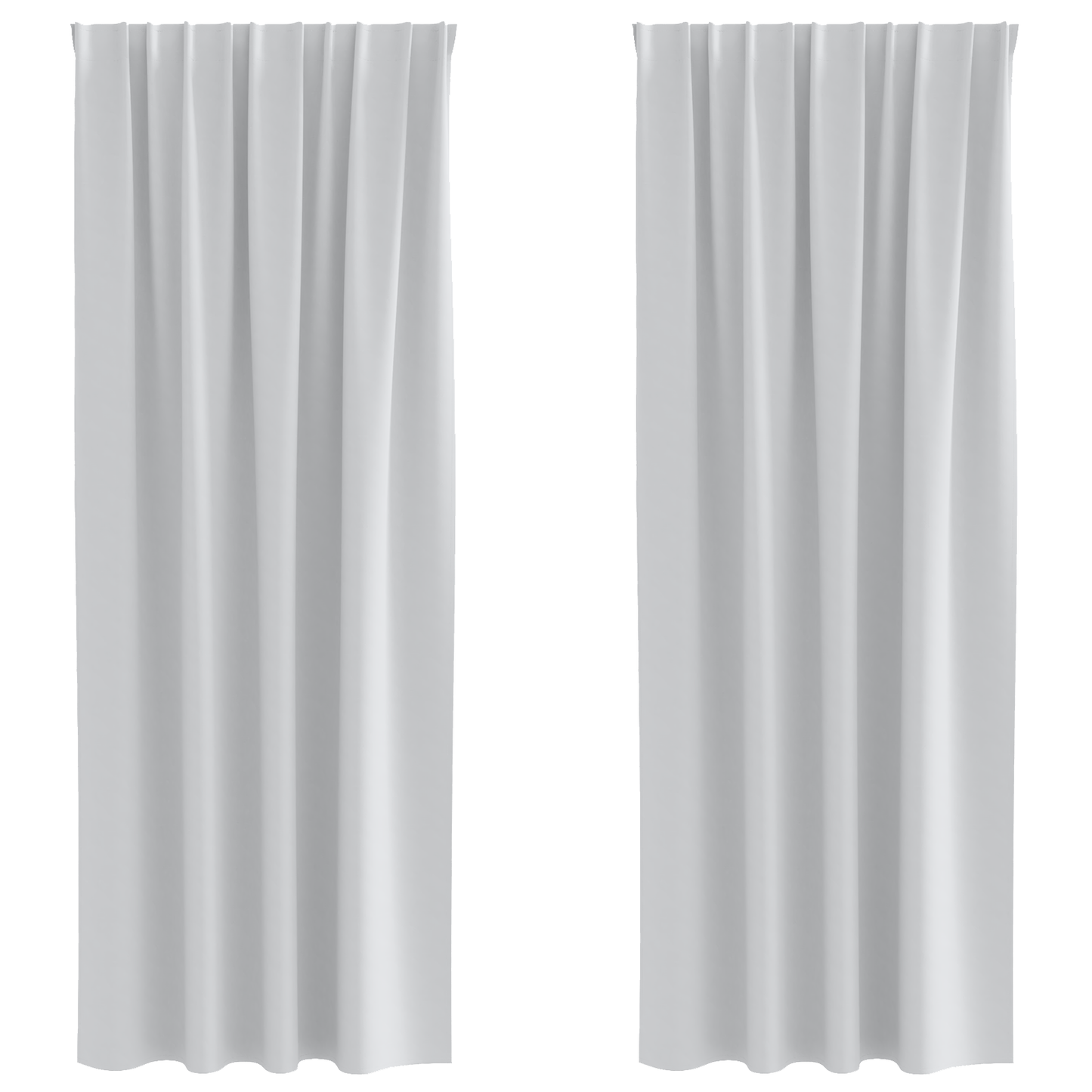 Mørkleggende Gardiner med Ringer 2 pcs Lys Grå 260 x 140 cm