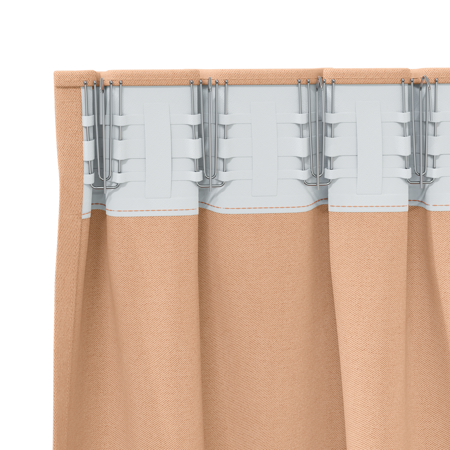 Mørkleggende Gardiner med Ringer 2 pcs Lys Brun 140 x 140 cm