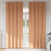 Mørkleggende Gardiner med Ringer 2 pcs Lys Brun 245 x 140 cm