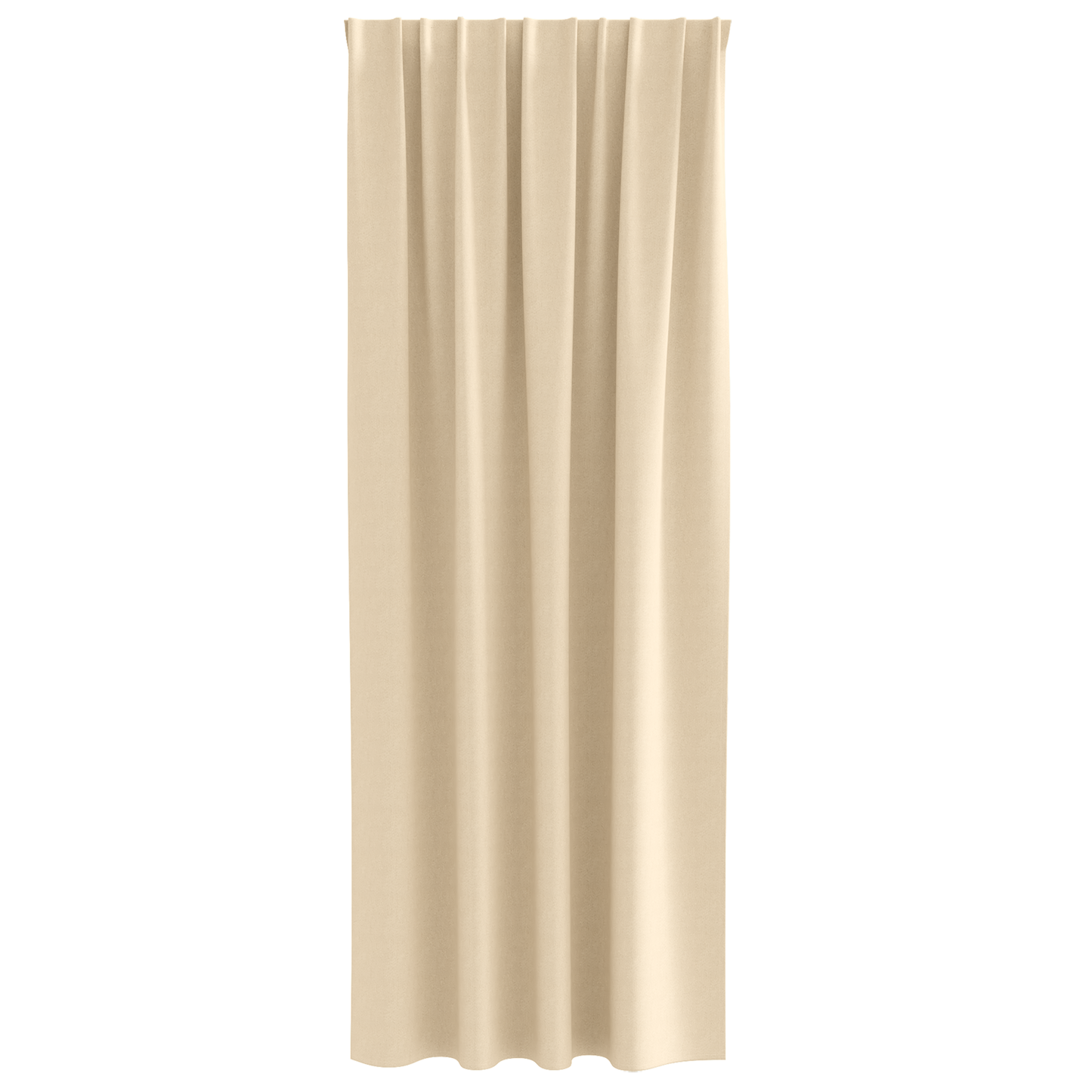 Mørkleggende Gardiner med Ringer 2 pcs Krem 245 x 140 cm