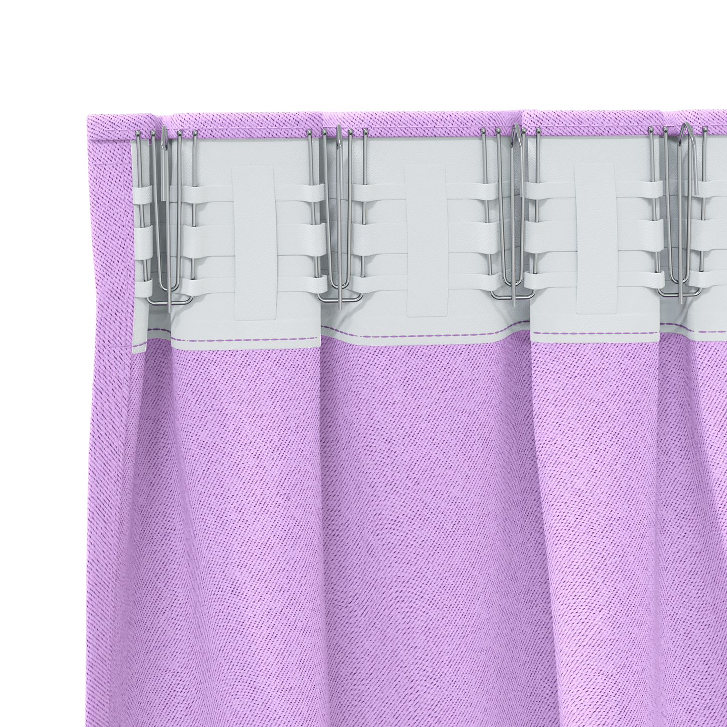 Mørkleggende Gardiner med Ringer 2 pcs Lilla 245 x 140 cm