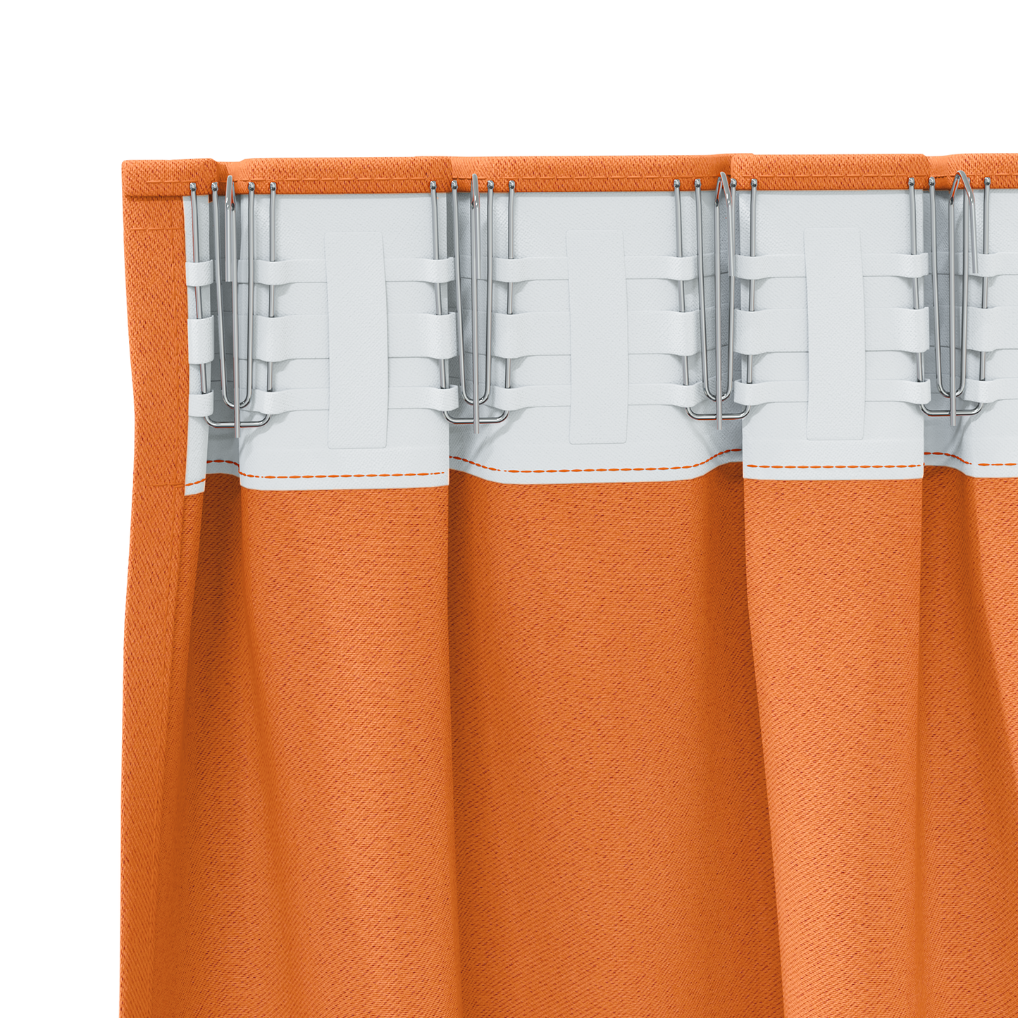 Mørkleggende Gardiner med Ringer 2 pcs Lys Oransje 245 x 140 cm