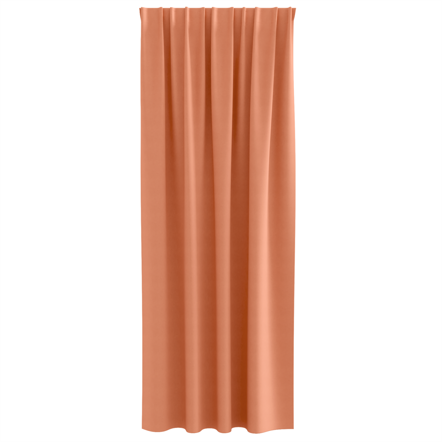 Mørkleggende Gardiner med Ringer 2 pcs Terrakotta 245 x 140 cm