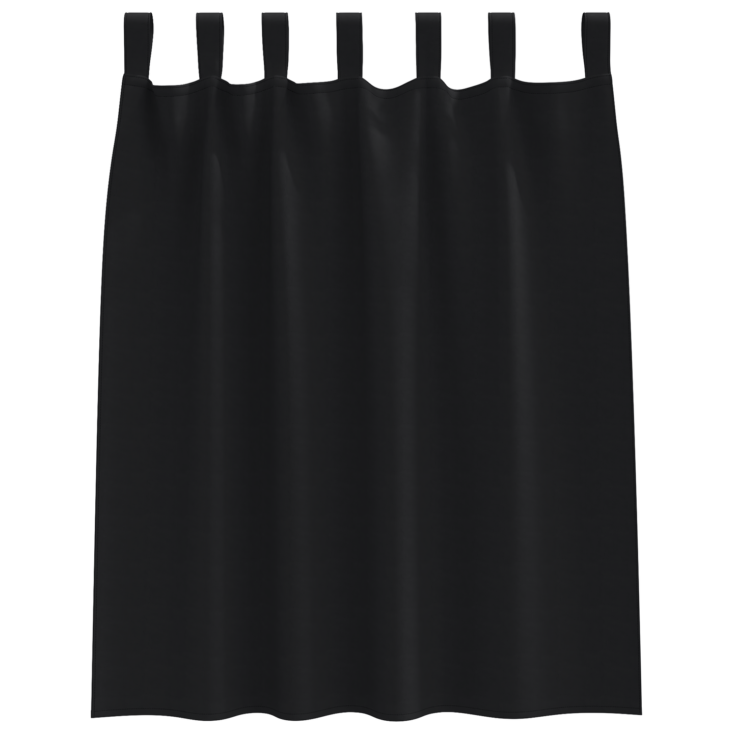Mørkleggende Gardiner med Ringer 2 pcs Svart 140 x 140 cm