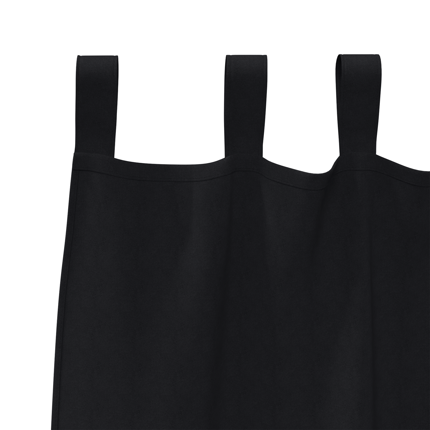 Mørkleggende Gardiner med Ringer 2 pcs Svart 245 x 140 cm