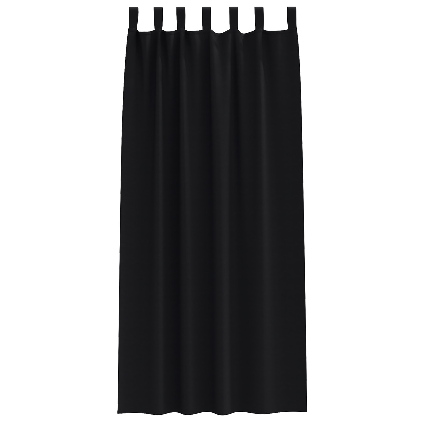 Mørkleggende Gardiner med Ringer 2 pcs Svart 260 x 140 cm