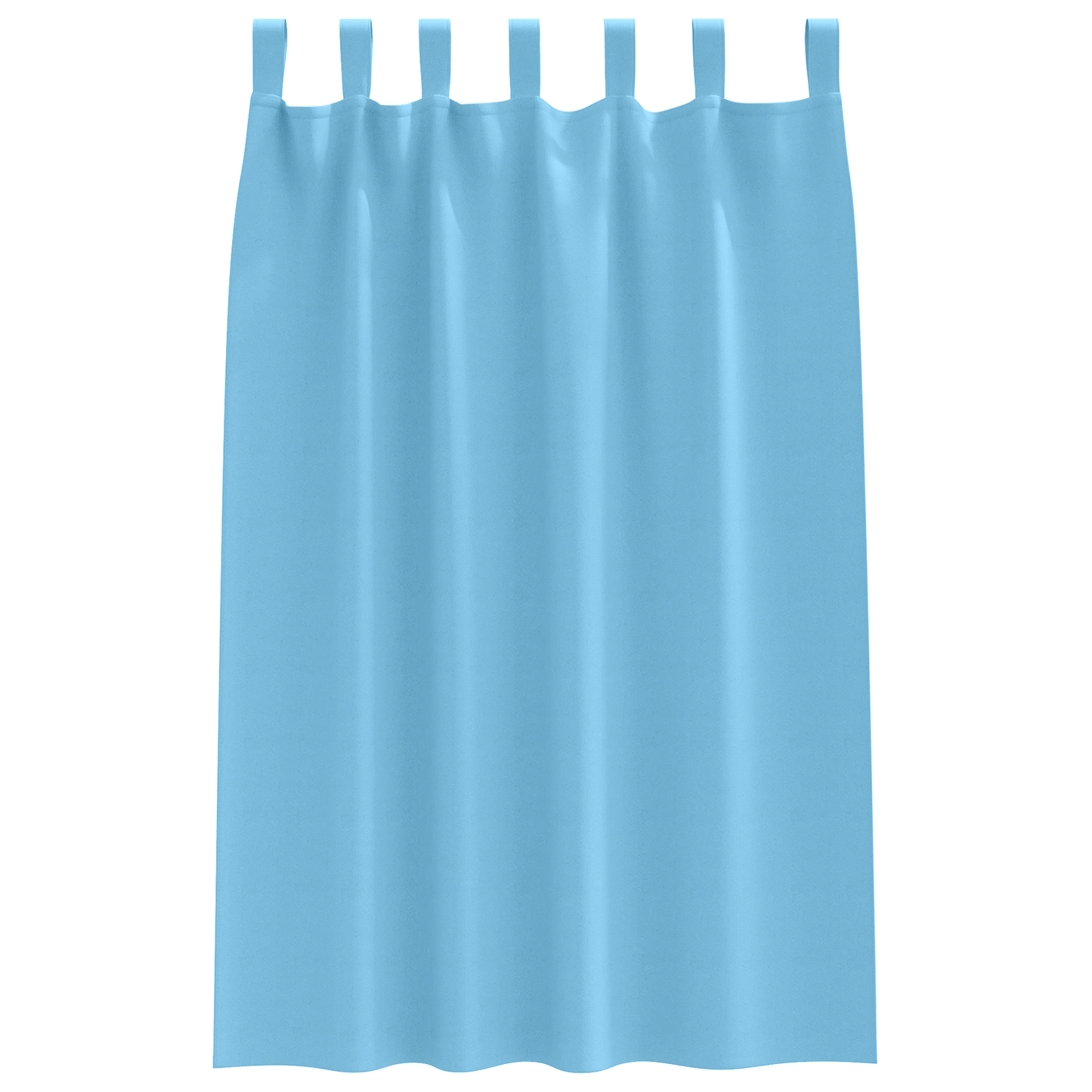 Mørkleggende Gardiner med Ringer 2 pcs Lys blå 175 x 140 cm