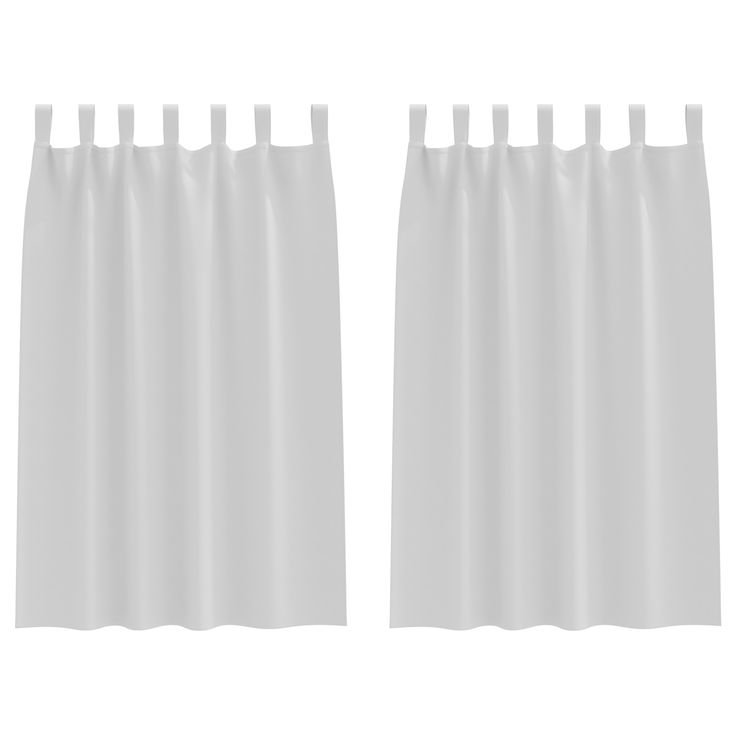 Mørkleggende Gardiner med Ringer 2 pcs Lys Grå 175 x 140 cm