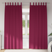Mørkleggende Gardiner med Ringer 2 pcs Vinrød 260 x 140 cm