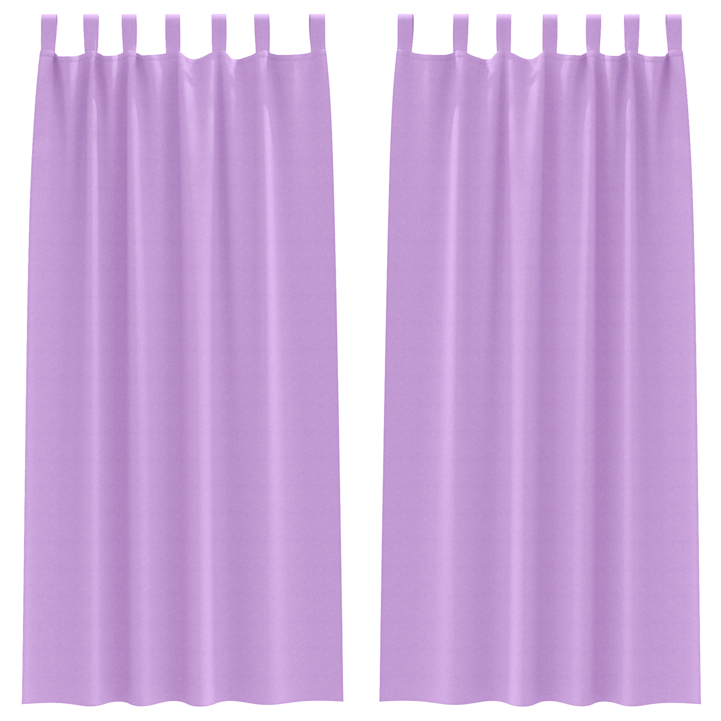 Mørkleggende Gardiner med Ringer 2 pcs Lilla 260 x 140 cm