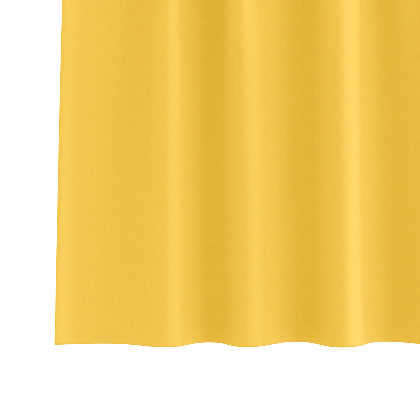 Mørkleggende Gardiner med Ringer 2 pcs Sennepsgul 245 x 140 cm