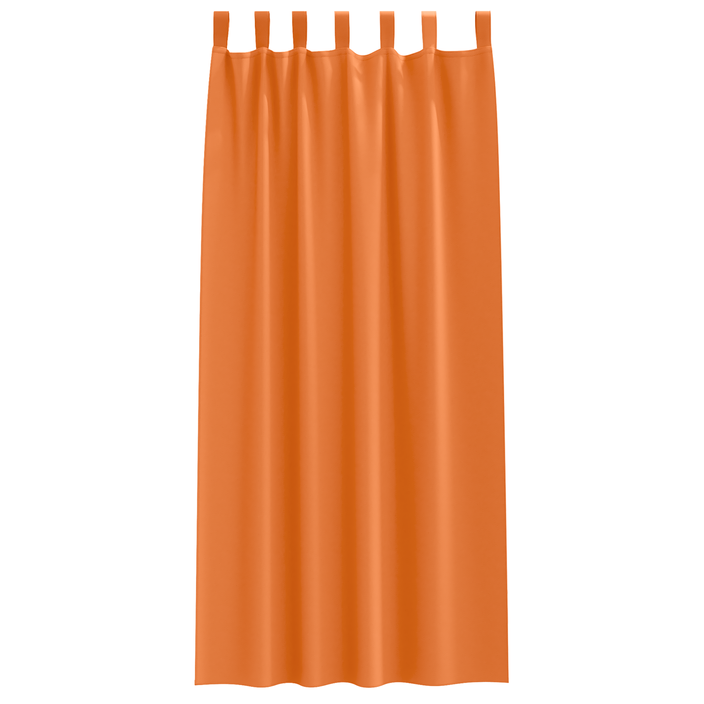 Mørkleggende Gardiner med Ringer 2 pcs Lys Oransje 260 x 140 cm