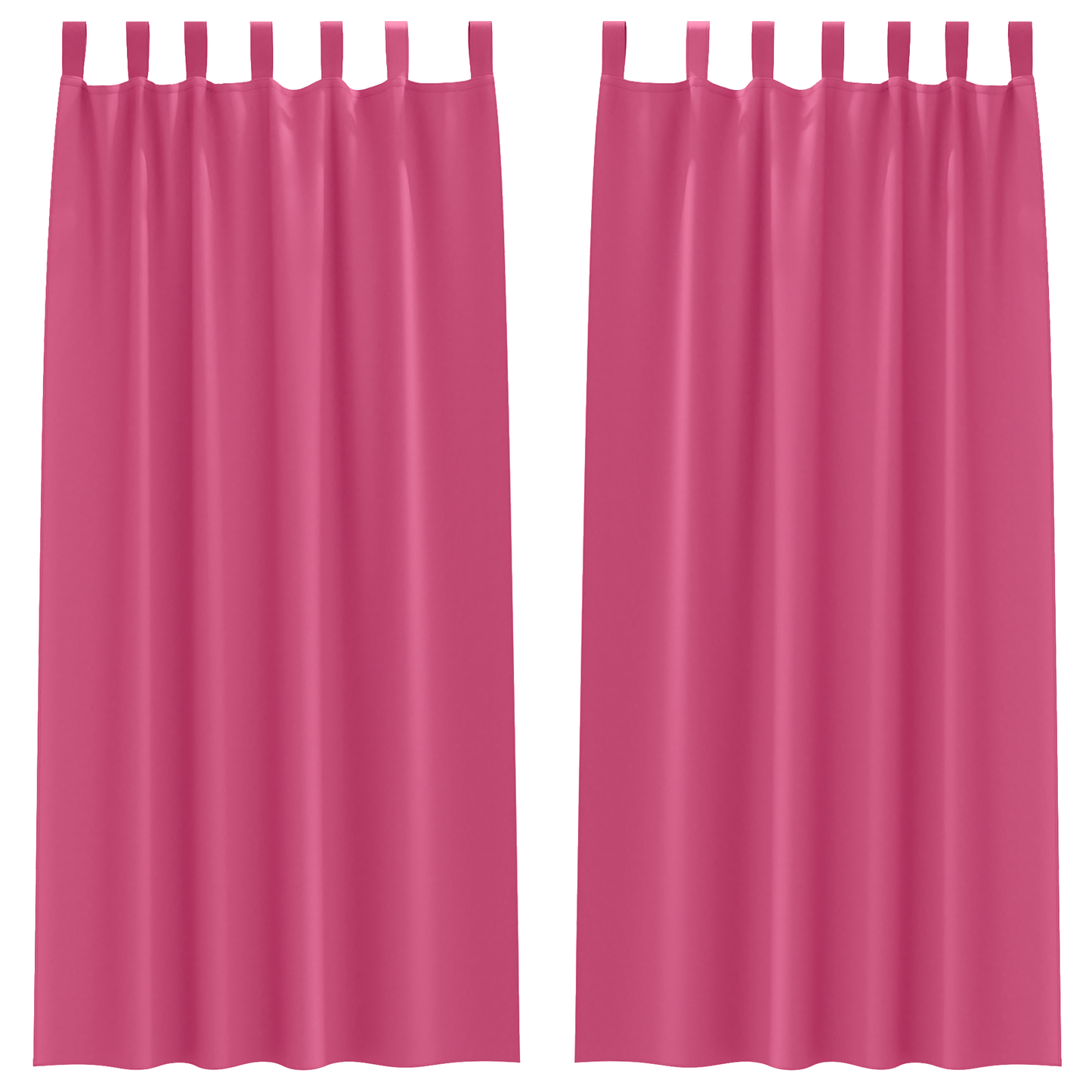 Mørkleggende Gardiner med Ringer 2 pcs Lys Rosa 245 x 140 cm