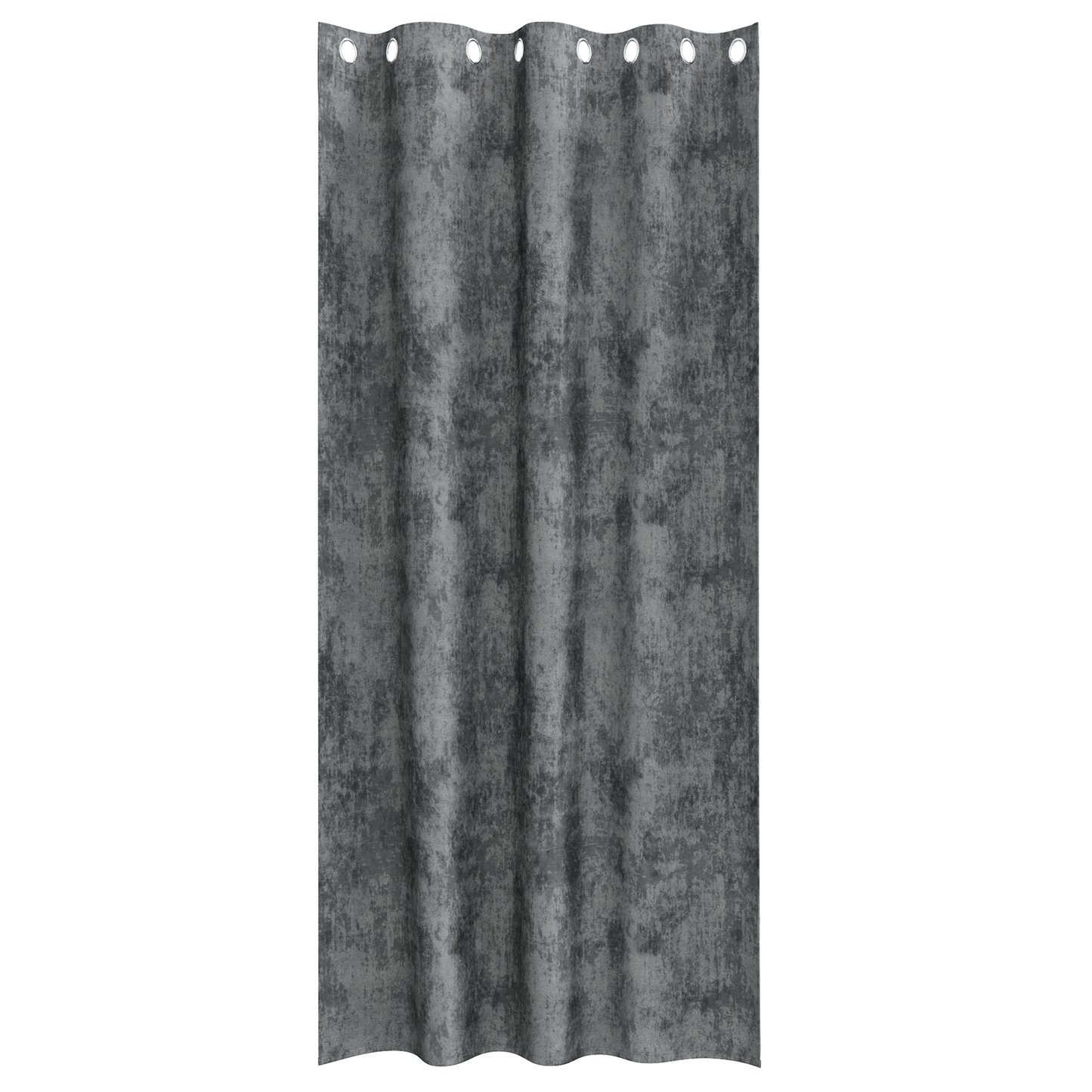 Fløyel Gardiner med gardiner 2 pcs Grå 245 x 140 cm Fløyel