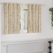 Fløyel Gardiner med gardiner 2 pcs Krem 140 x 140 cm Fløyel