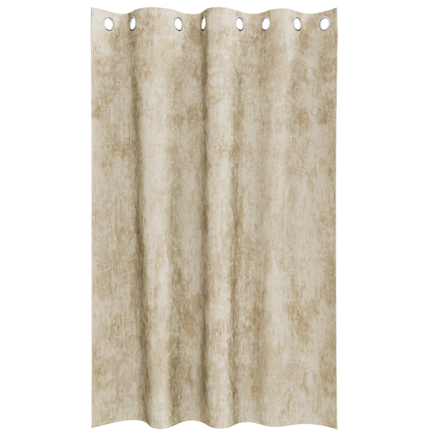Fløyel Gardiner med gardiner 2 pcs Krem 175 x 140 cm Fløyel