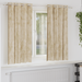 Fløyel Gardiner med gardiner 2 pcs Krem 175 x 140 cm Fløyel