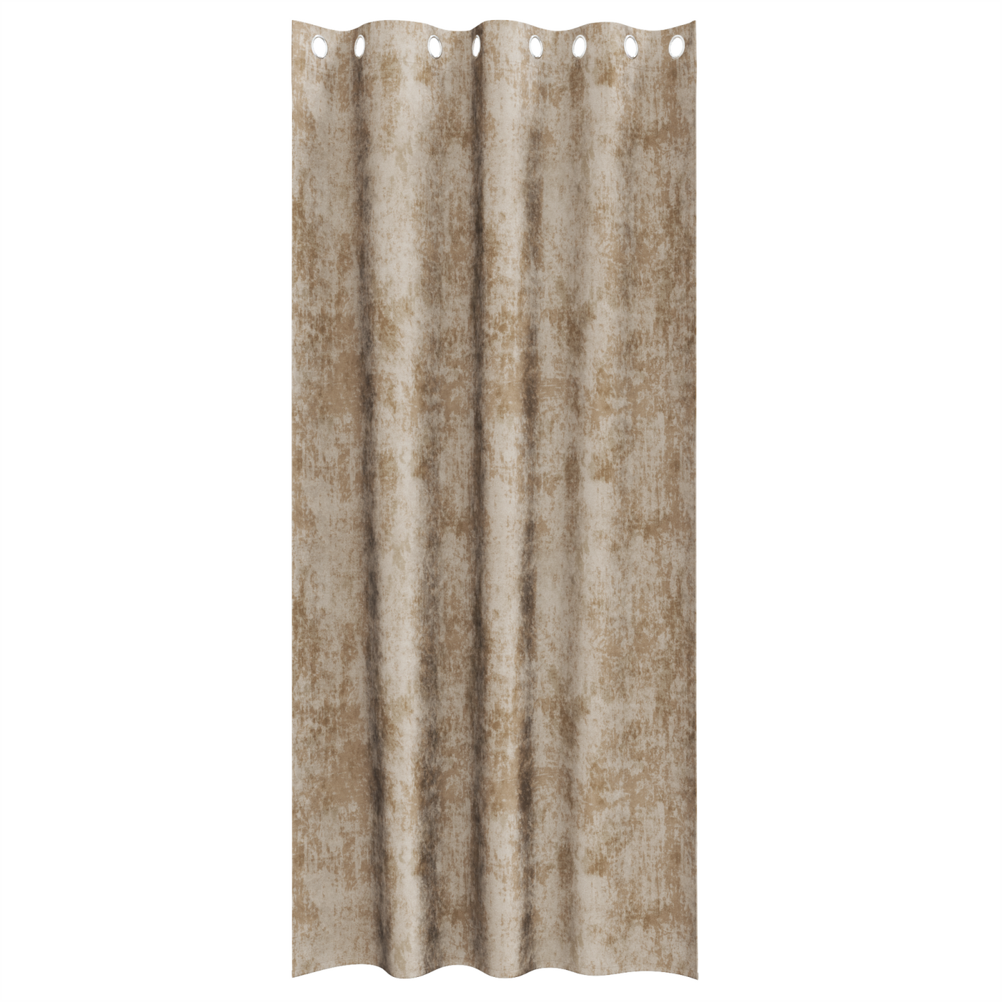 Fløyel Gardiner 2 pcs champagne 260 x 140 cm Fløyel