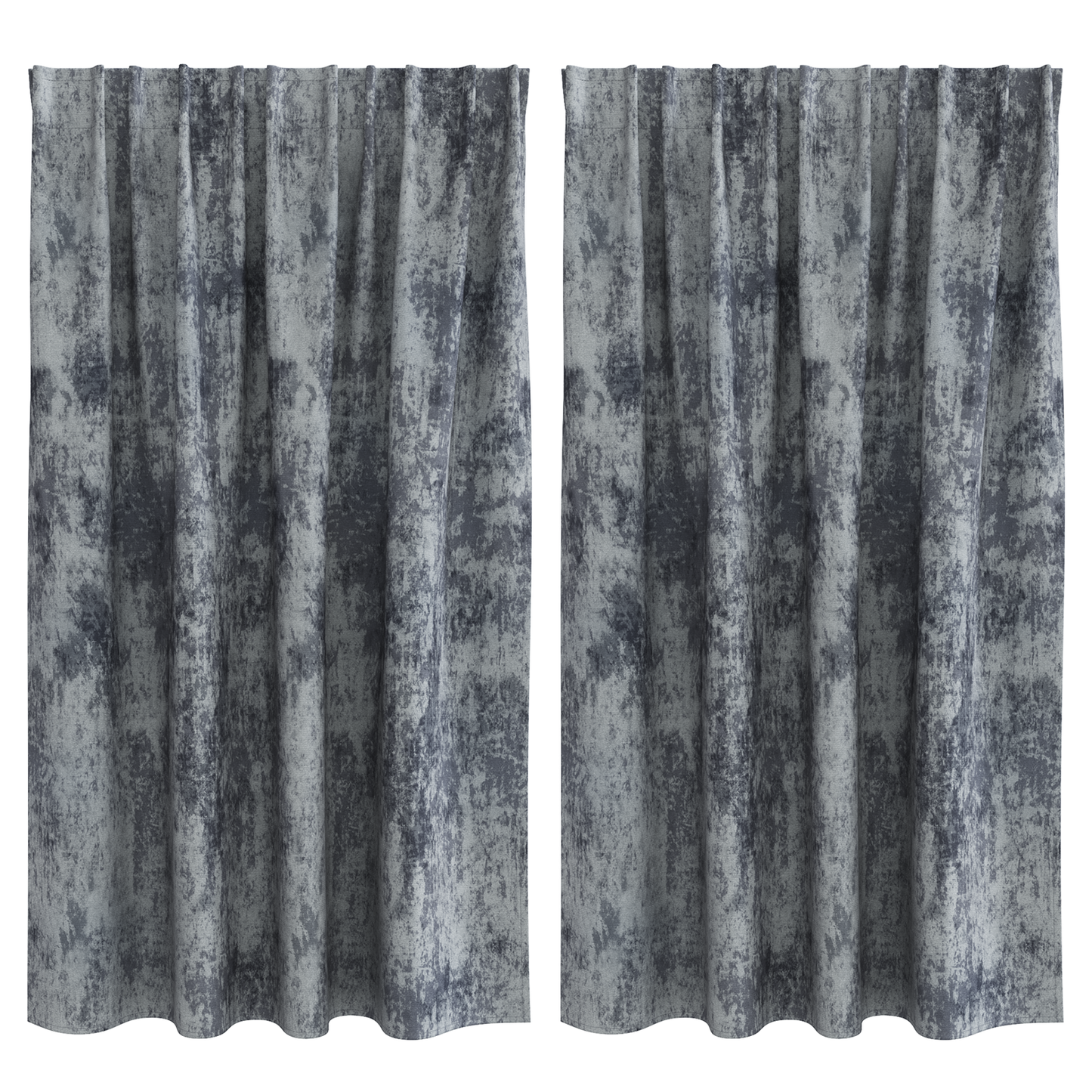 Fløyel Gardiner med gardiner 2 pcs Sølvgrå 140 x 140 cm Fløyel