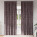 Fløyel Gardiner med gardiner 2 pcs Brun 245 x 140 cm Fløyel
