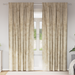 Fløyel Gardiner med gardiner 2 pcs Krem 260 x 140 cm Fløyel