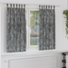 Fløyel Gardiner med gardiner 2 pcs Grå 175 x 140 cm Fløyel