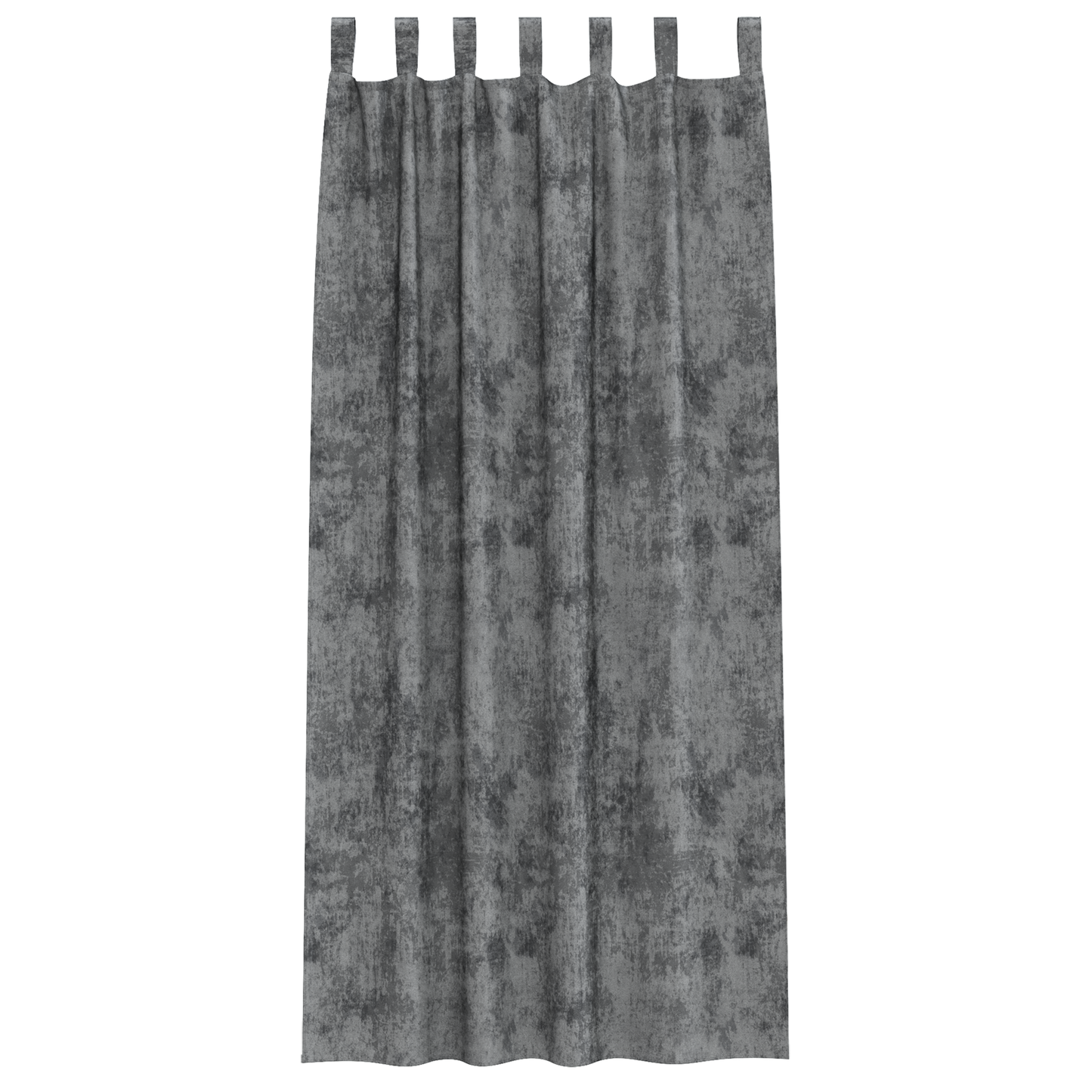 Fløyel Gardiner med gardiner 2 pcs Grå 260 x 140 cm Fløyel