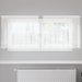 Blondegardin med gardiner Blomster Hvit 100 x 200 cm Polyester