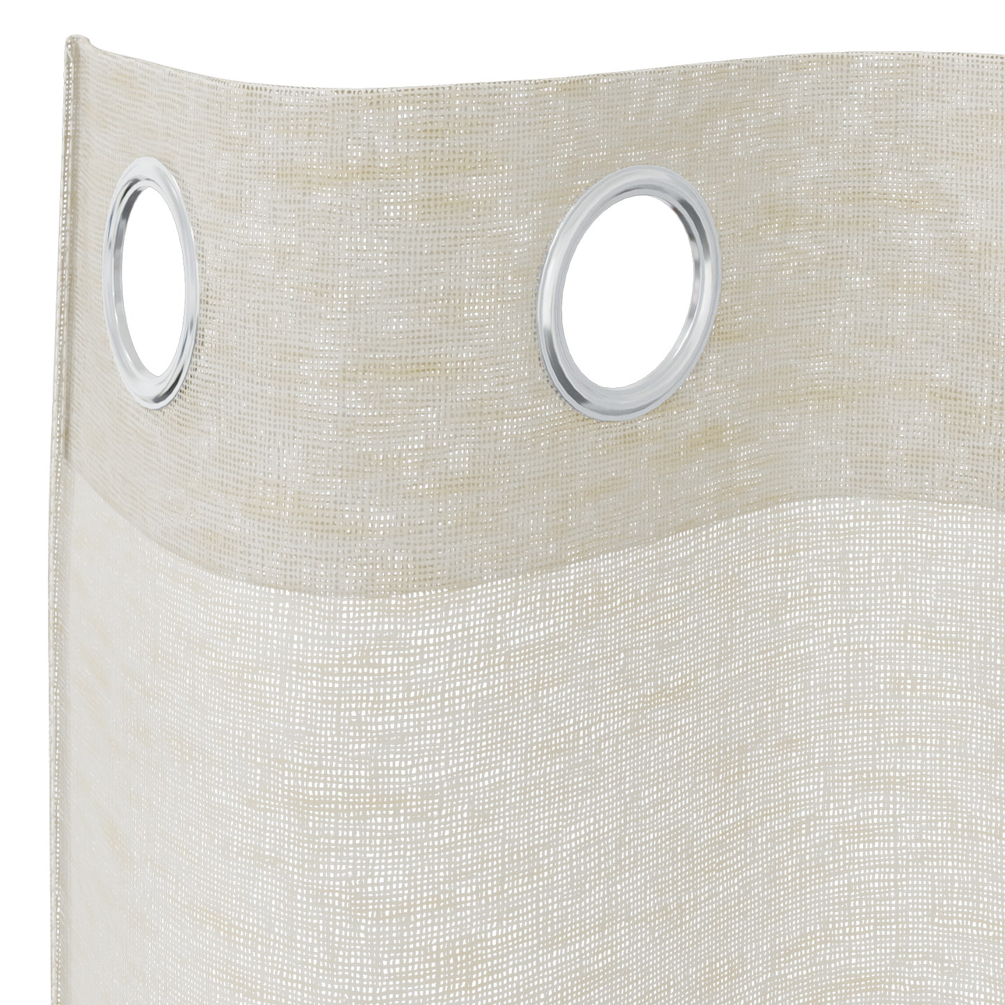 Voile Gardin med gardiner 2 pcs Krem 175 x 140 cm Polyester
