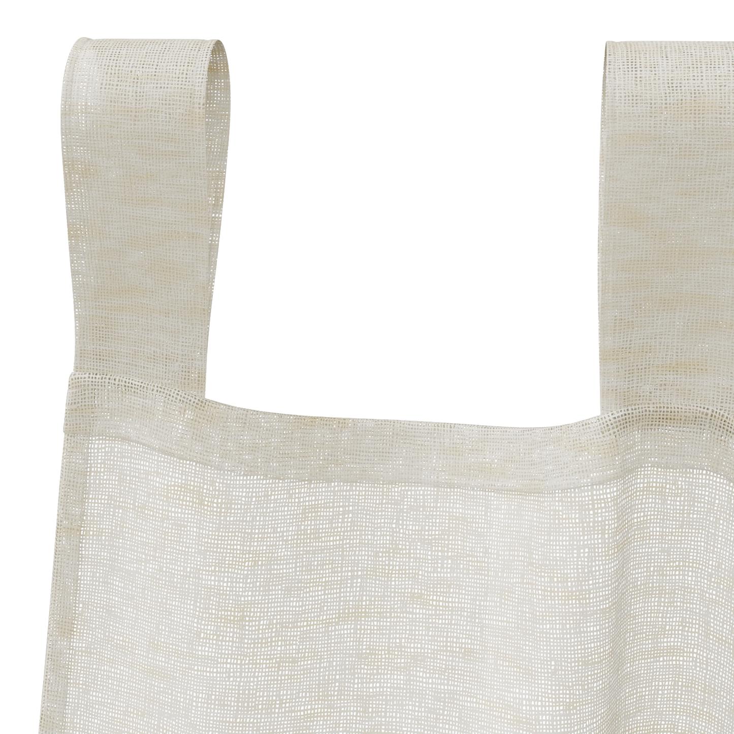 Voile Gardin med gardiner 2 pcs Krem 225 x 140 cm Polyester
