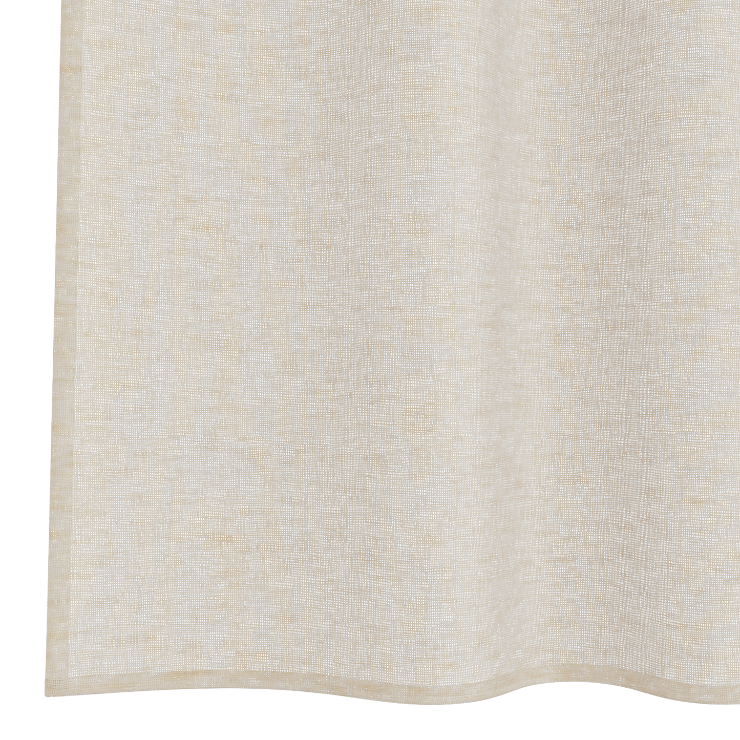Voile Gardin med gardiner 2 pcs sand 260 x 140 cm Polyester