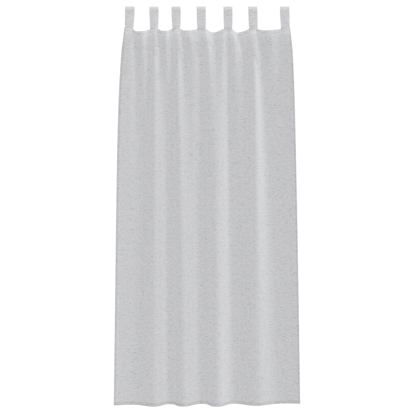 Voile Gardin med gardiner 2 pcs Lysegrå 260 x 140 cm Polyester