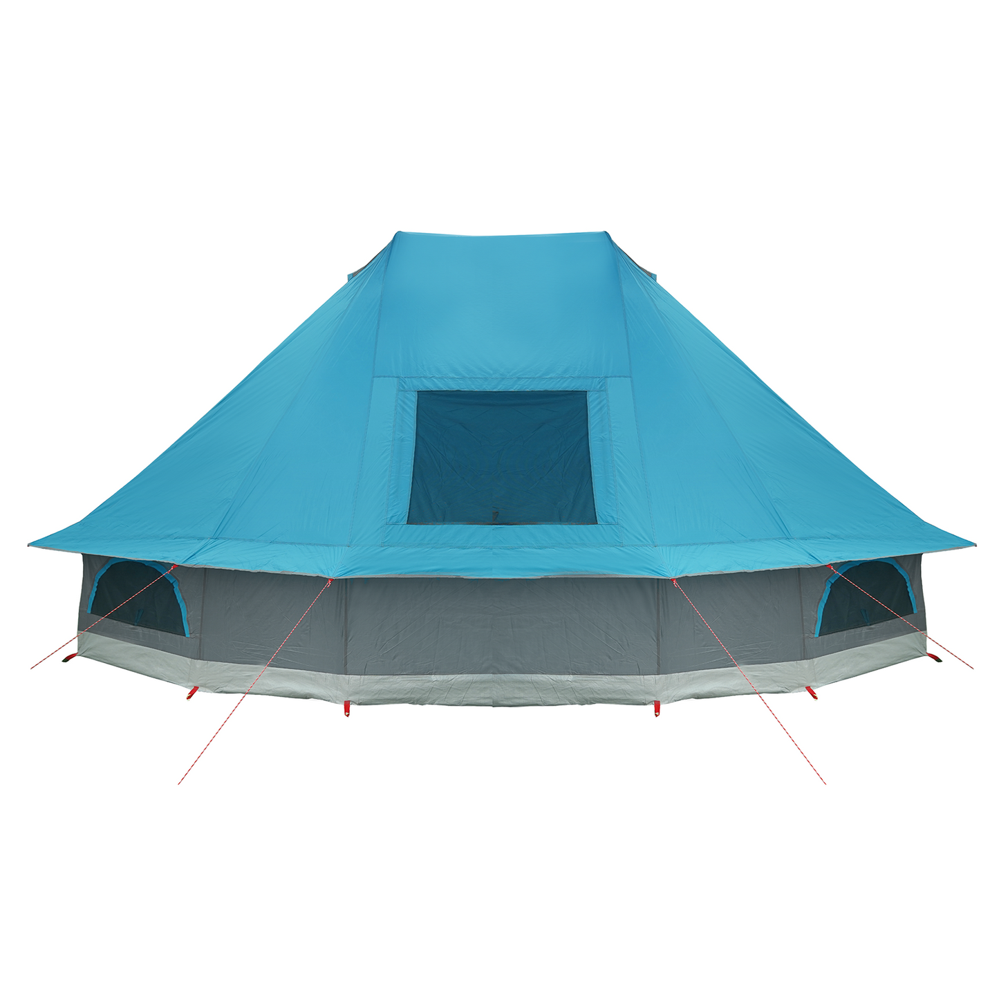 Tipi telt med tak med lagring Blå 466 x 310 x 240 cm taft