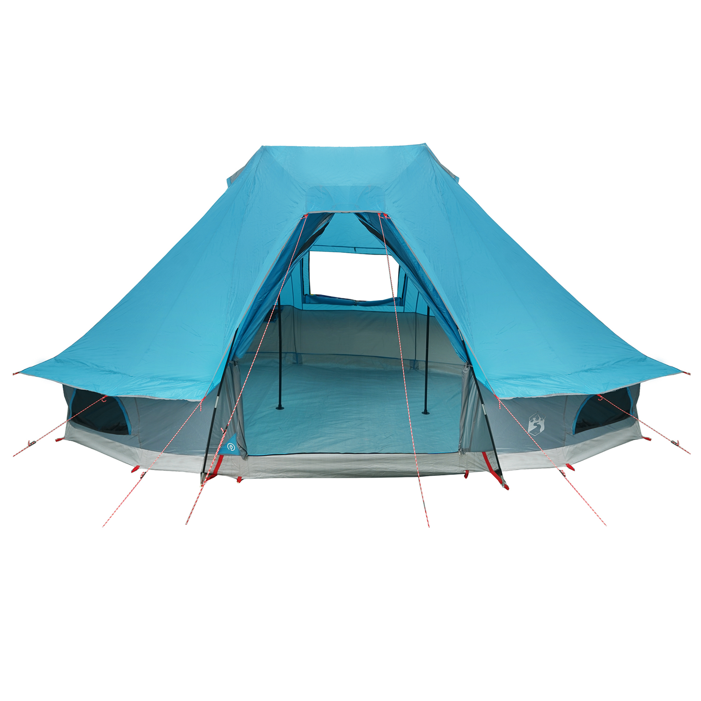 Tipi telt med tak med lagring Blå 466 x 310 x 240 cm taft