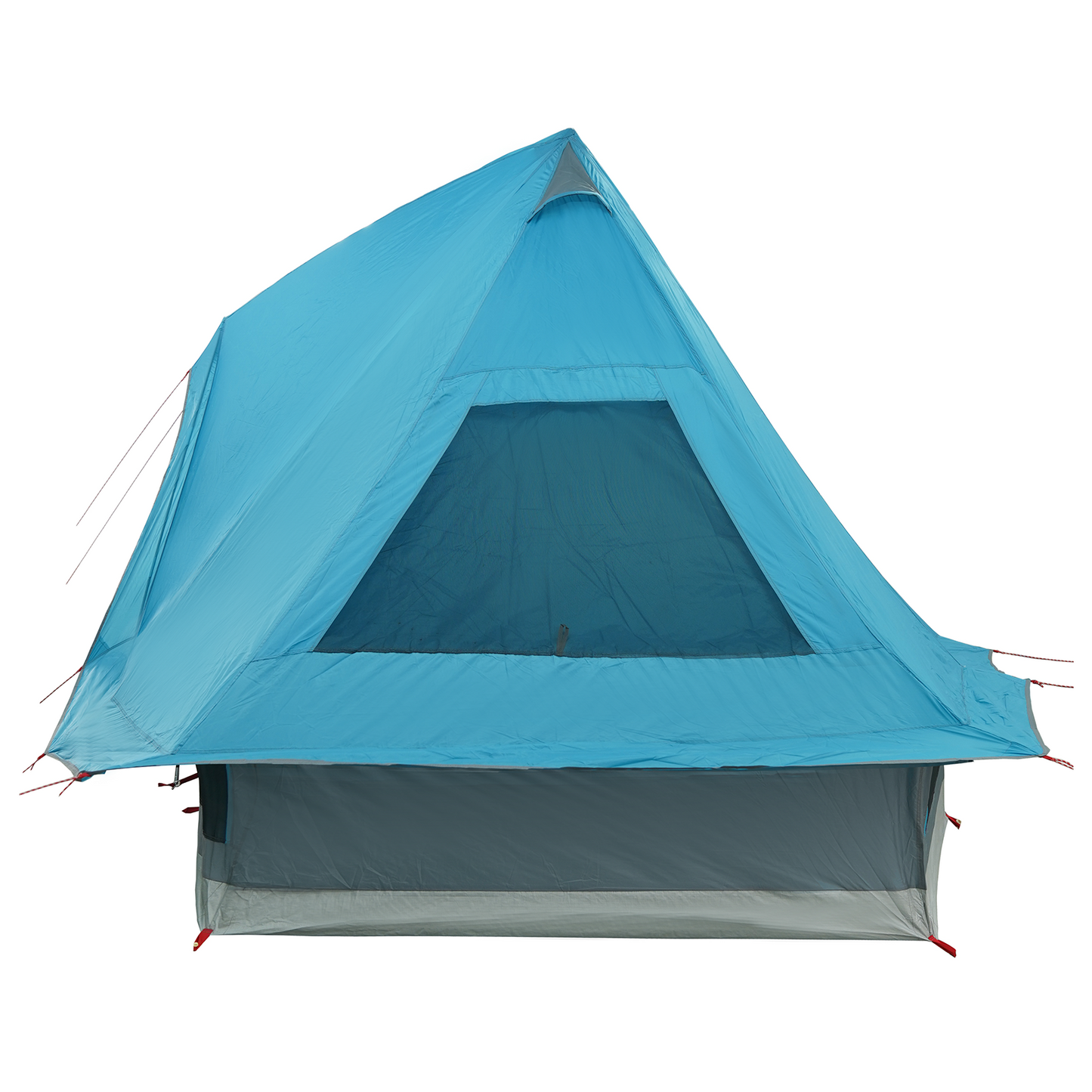 Tipi telt med tak med lagring Blå 466 x 310 x 240 cm taft