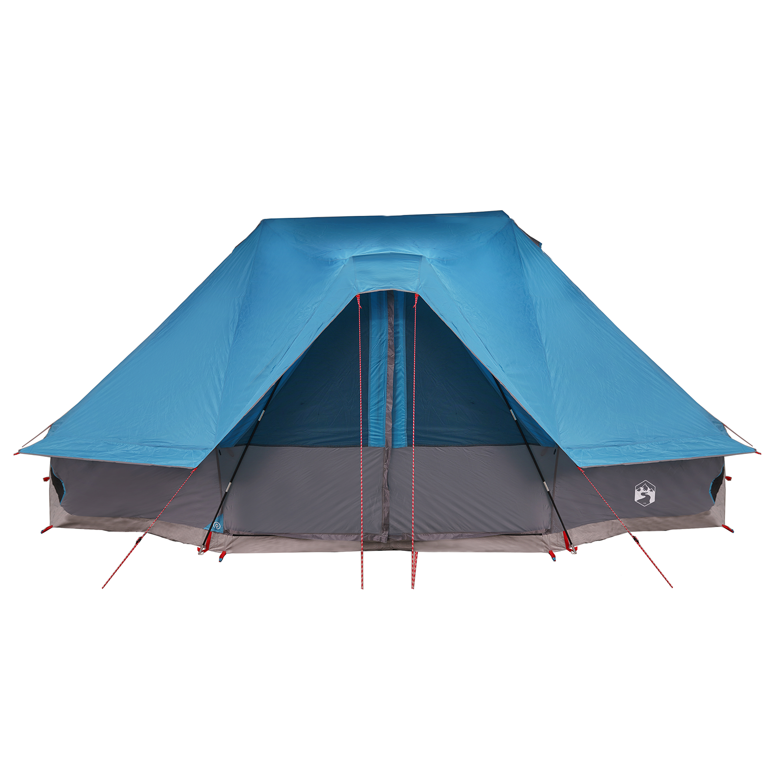 Familie Tipi Telt Folding med tak Manual Blå 680 x 430 x 270 cm