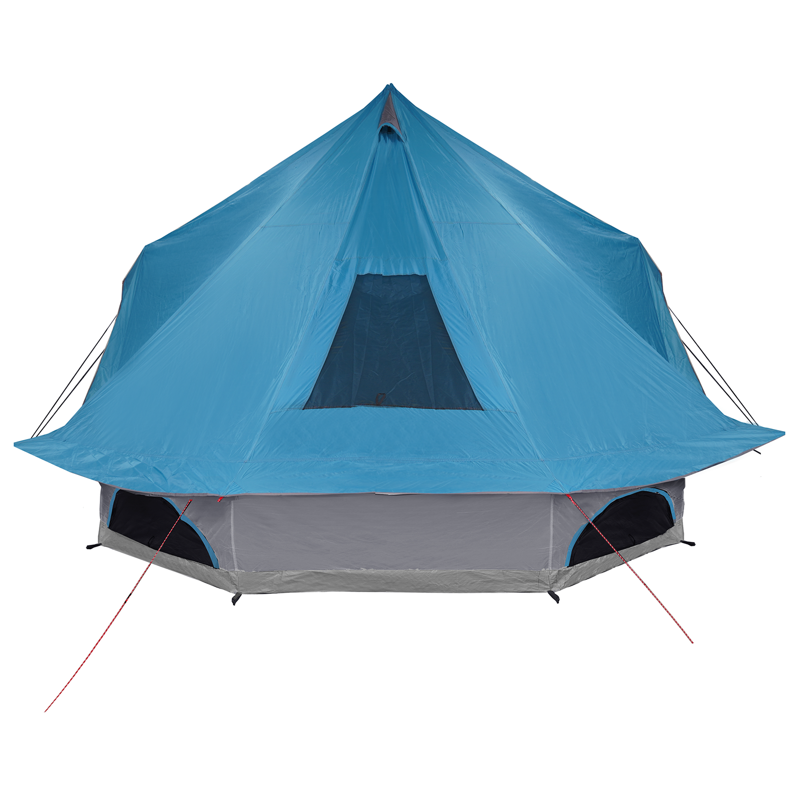Familie Tipi Telt Folding med tak Manual Blå 680 x 430 x 270 cm