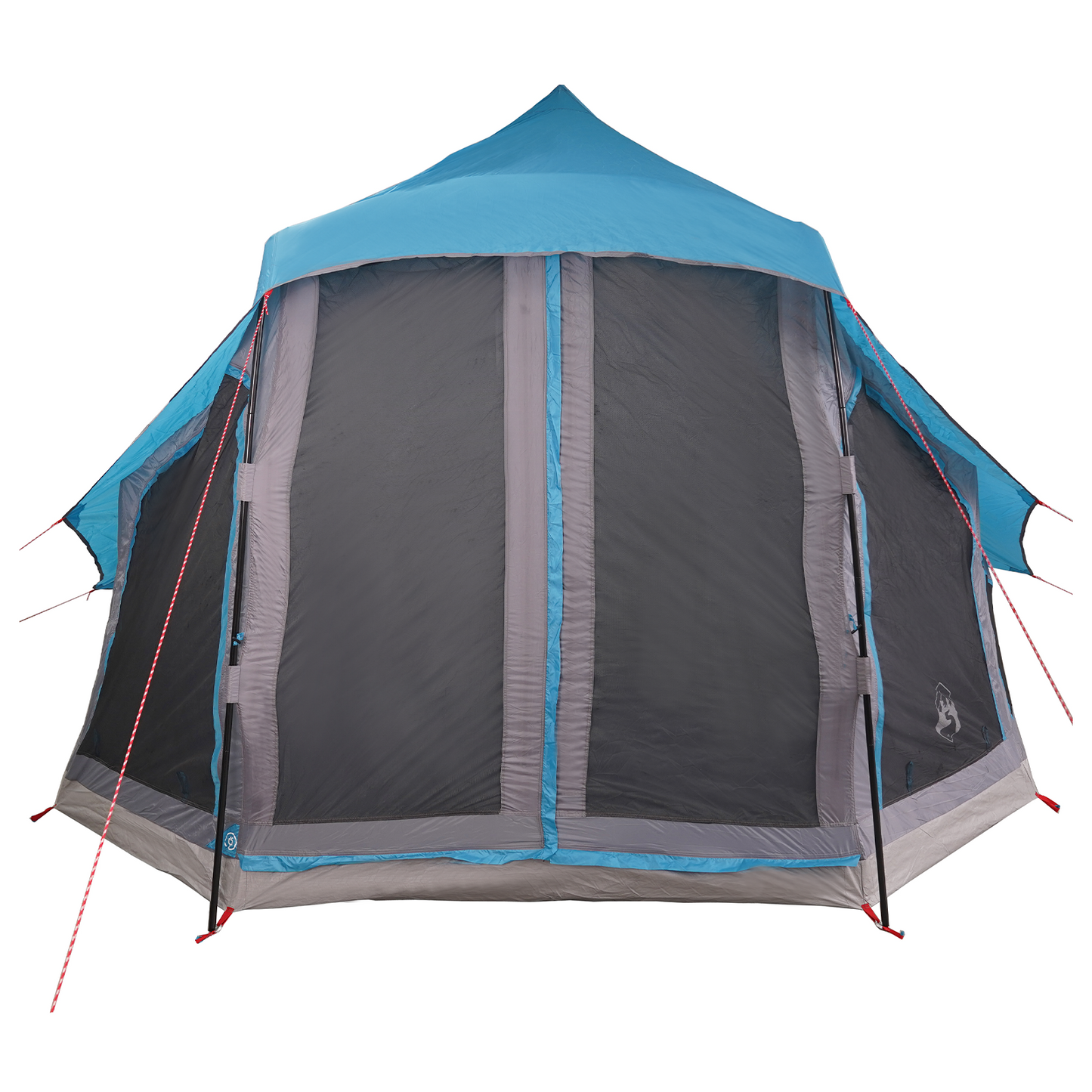 Tipi telt med tak med lagring Blå 404 x 370 x 270 cm taft