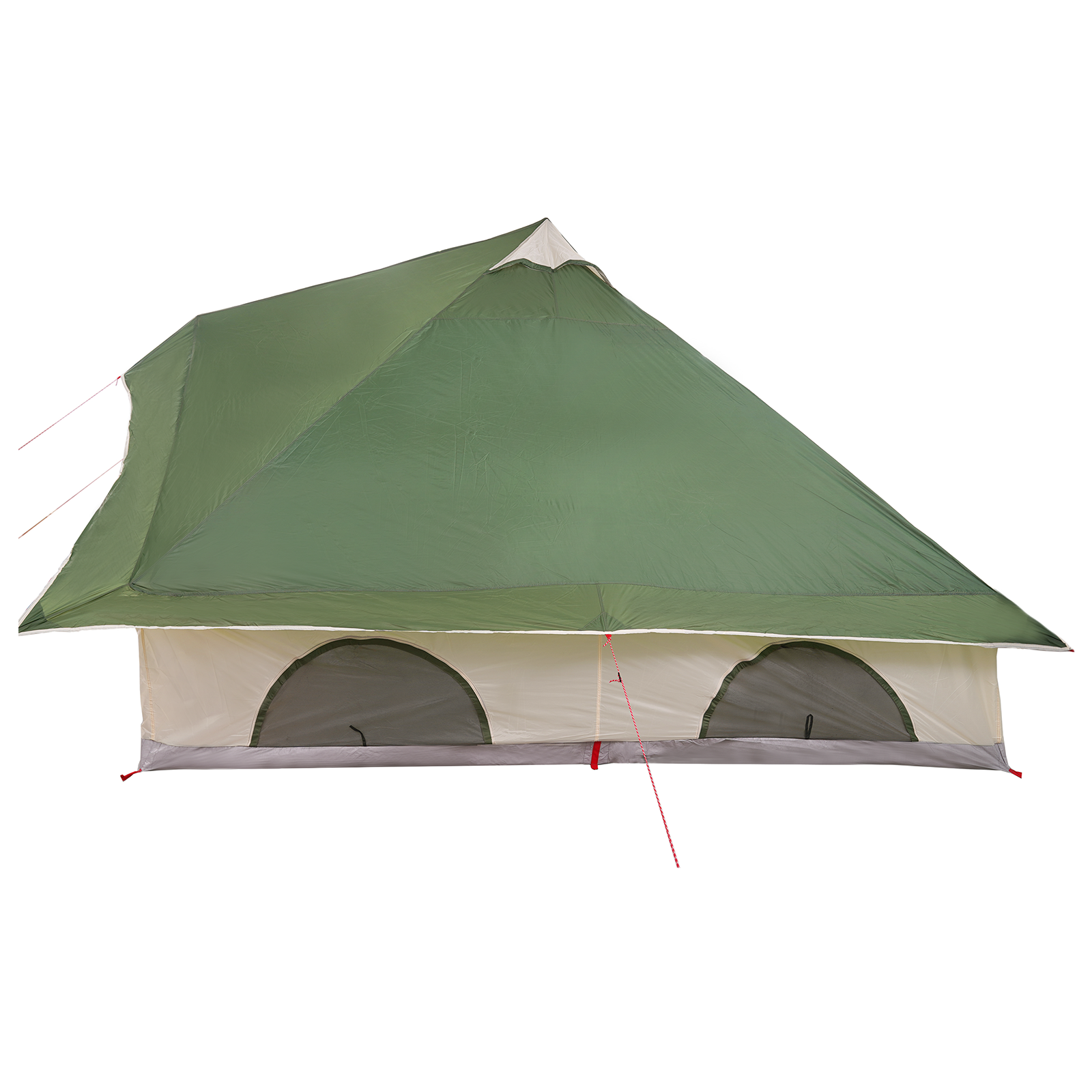 Familie Tipi Telt Folding Grønn og Brun 358 x 296 x 258 cm